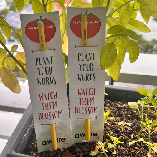 Aware Singapore x Purple & Pure: Custom Plantable Pencils Collaboration