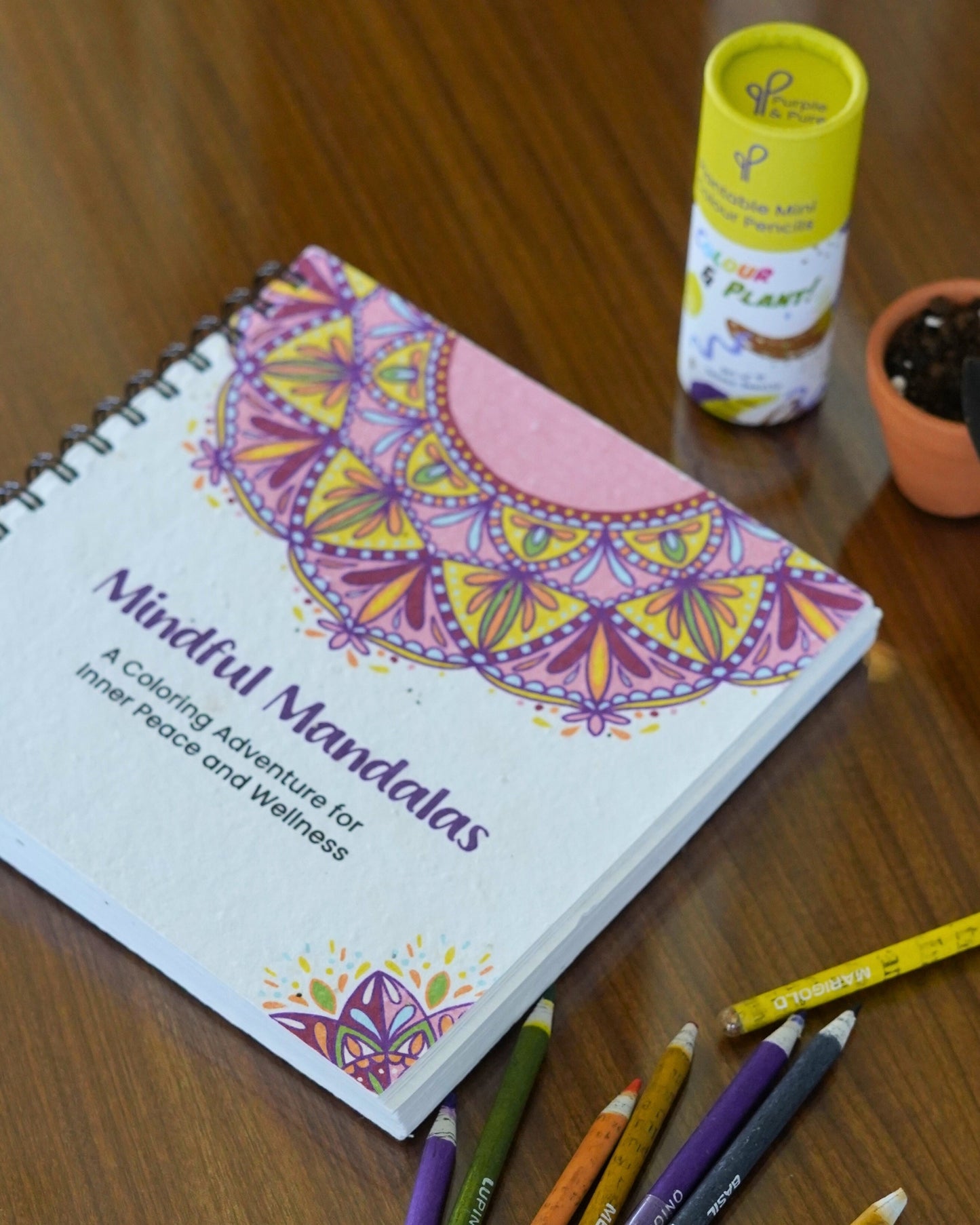 Plantable Mandala Colouring Book