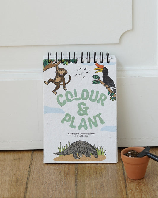 Plantable Colouring Book - Zoo Edition