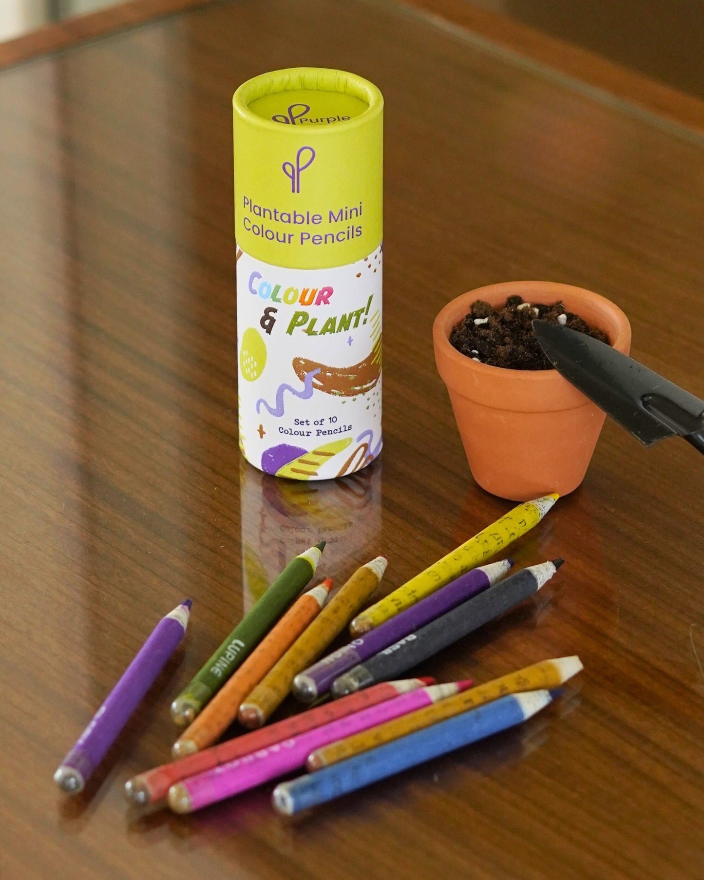 Plantable Seed Mini Coloured Pencils (Set of 10)