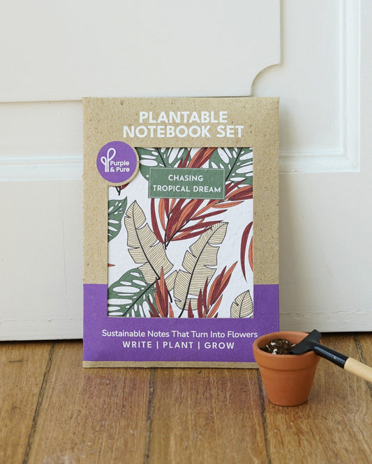 Plantable Notebook Set - Tropical Blur