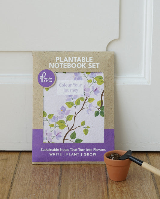 Plantable Notebook Set - Bouganvillea Blush
