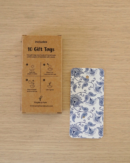 Plantable Seed Gift Tags - The Batik Edit (Set of 10)