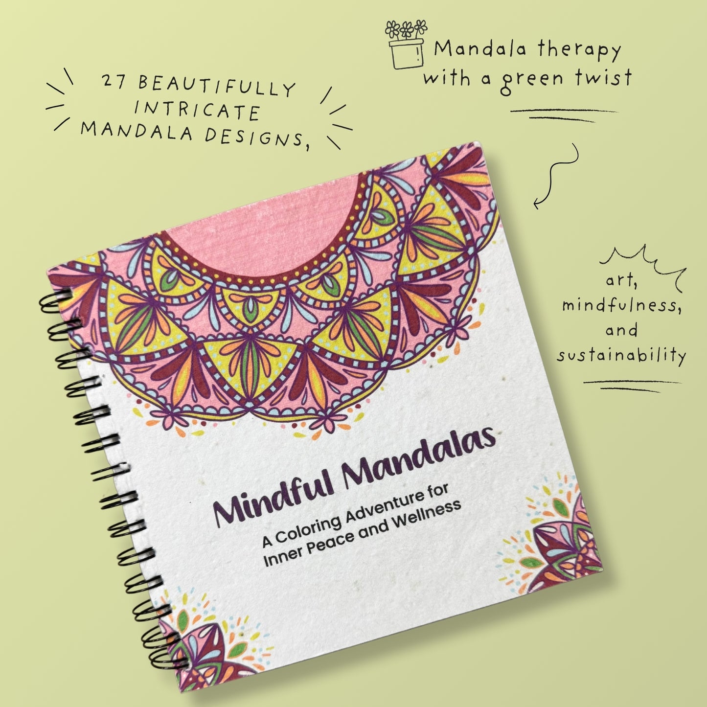 Plantable Mandala Colouring Gift Set