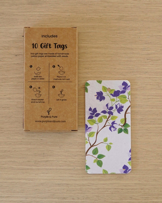 Plantable Seed Gift Tags - Bougainvillea Blush (Set of 10)