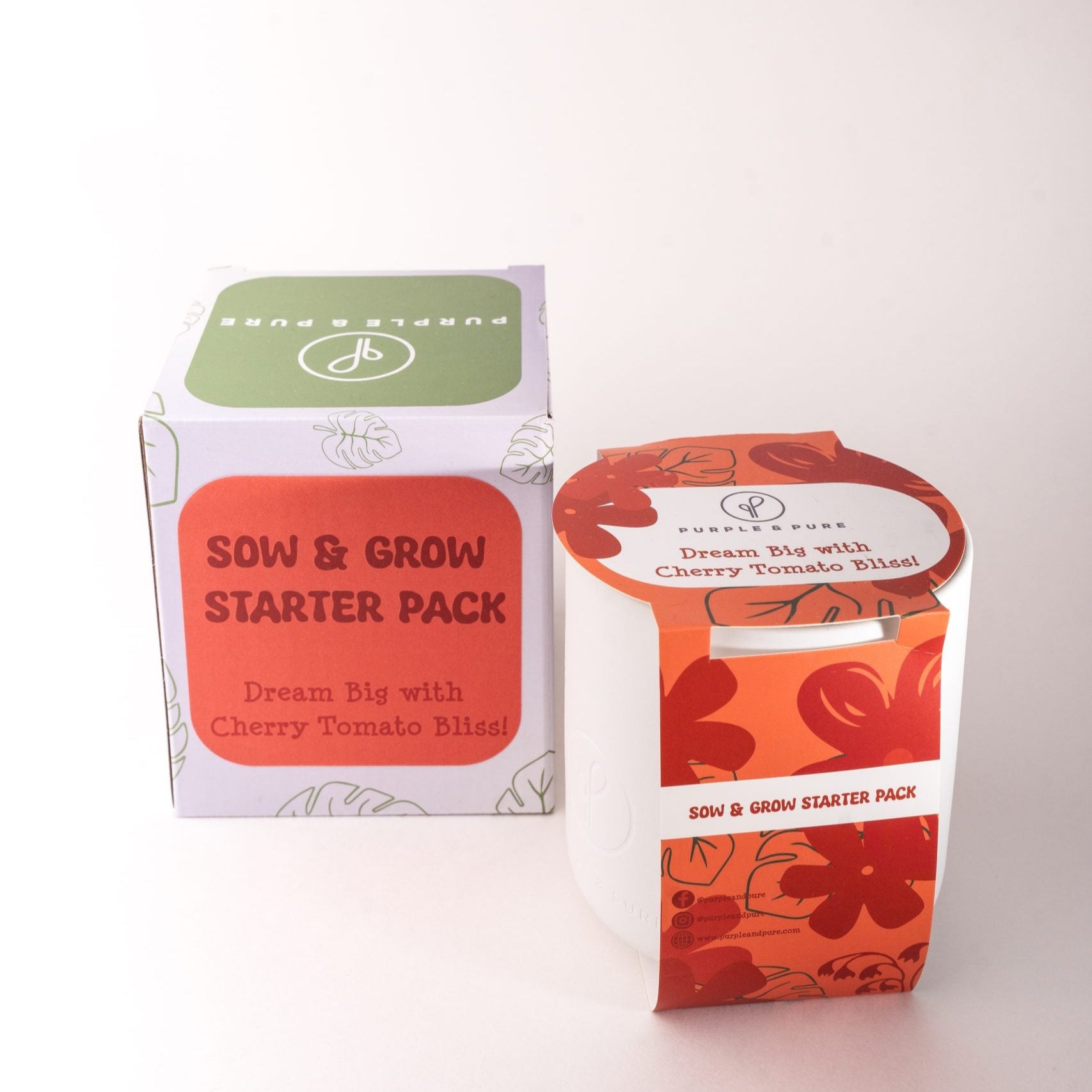 Cherry Tomato Grow Kit with the packaging box