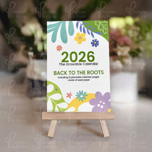 Eco friendly floral calendar stand for corporate gift