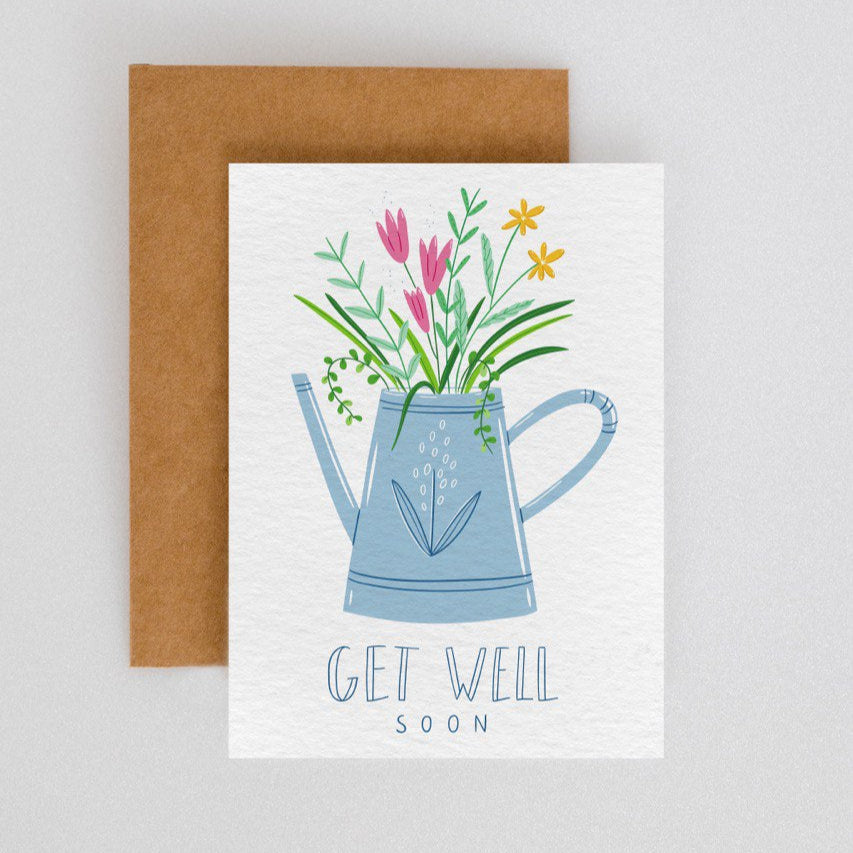 get well soon plantable greeting card, best plantable gifts for sick love ones