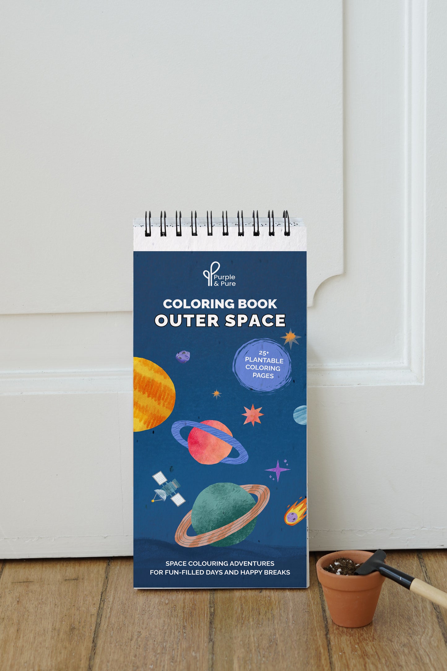 Outer Space Plantable Coloring Book