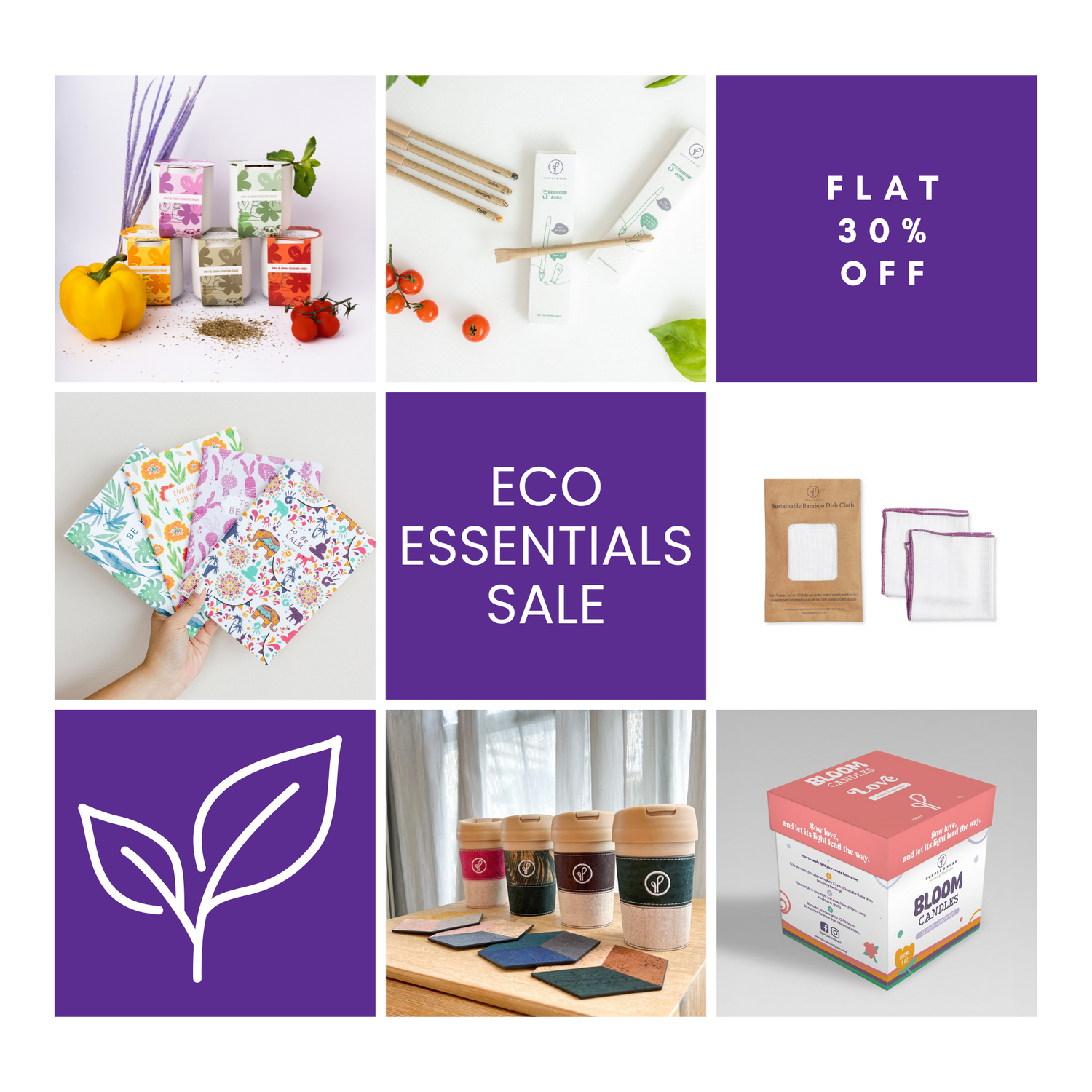 30% eco-friendly products clearance sale