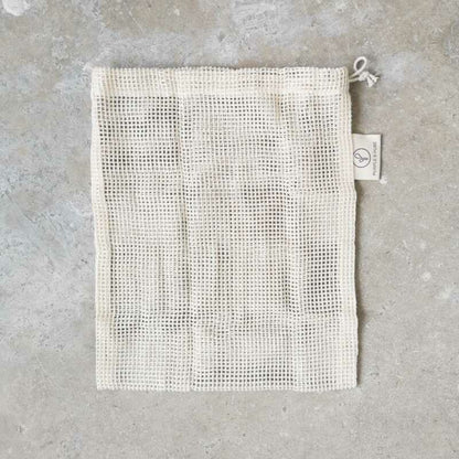 purple & pure organic cotton mesh produce bags