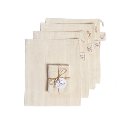 Organic Muslin Cotton Produce Bag