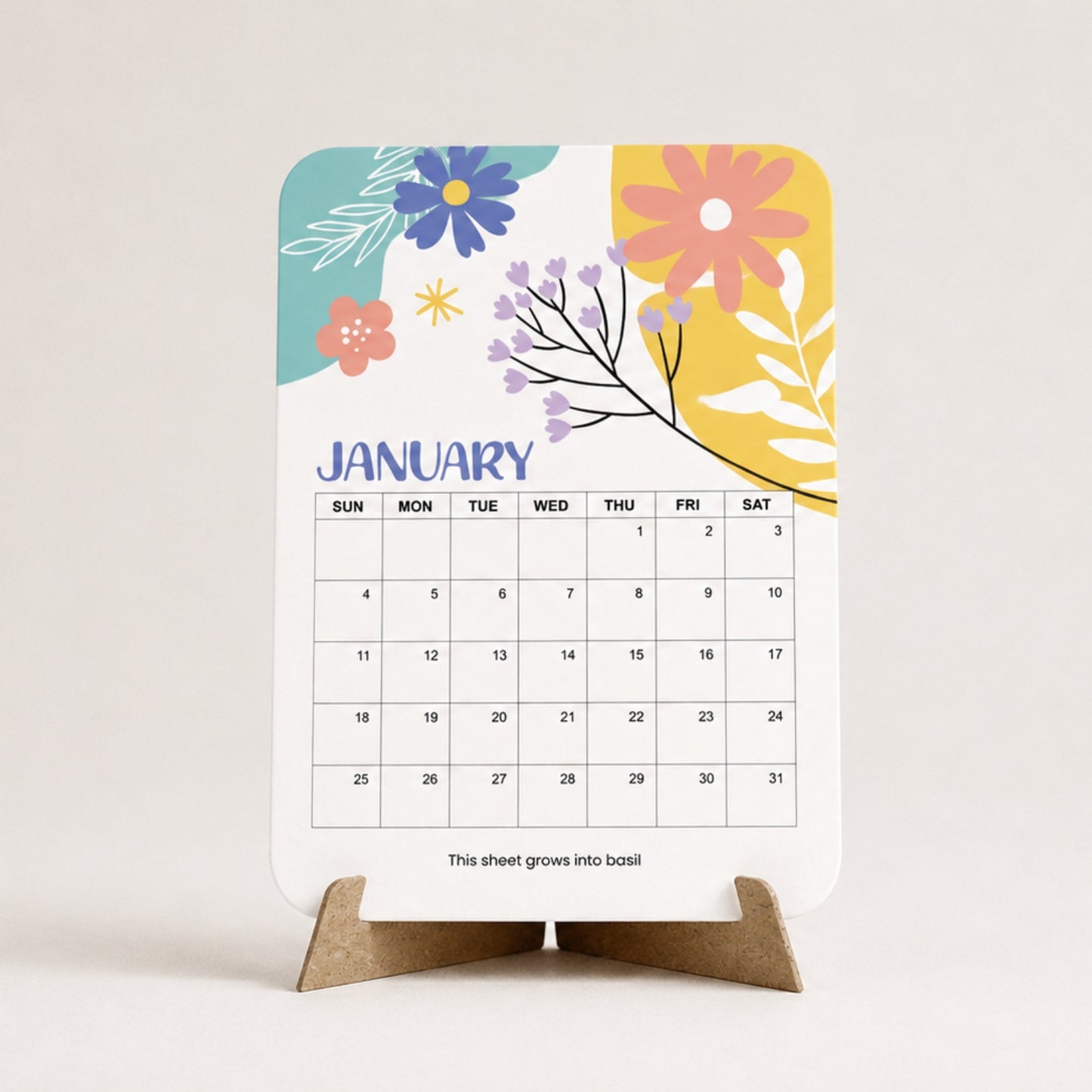 Plantable Stand Calendar - Easel