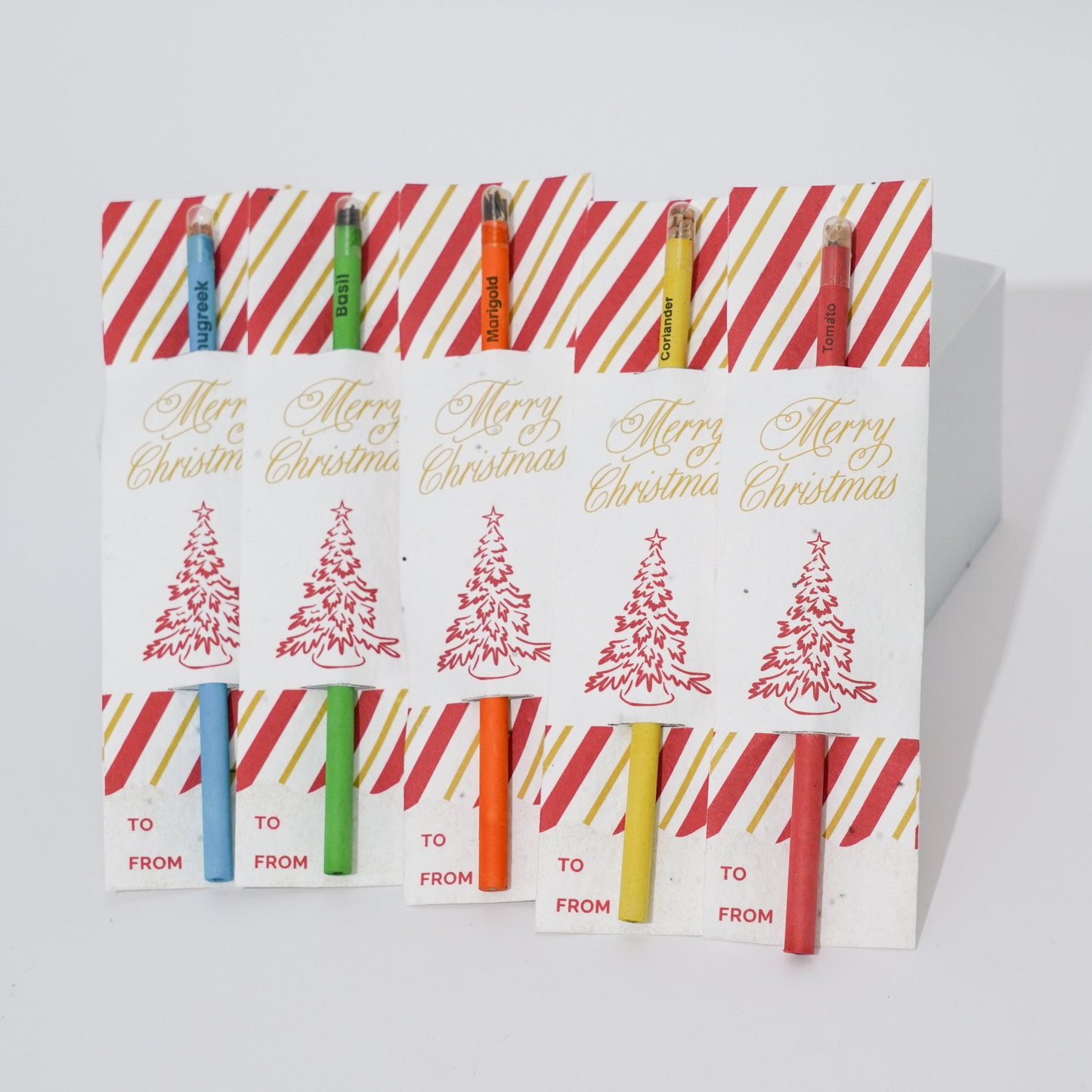 Christmas Plantable Seed Pencils – Set of 5