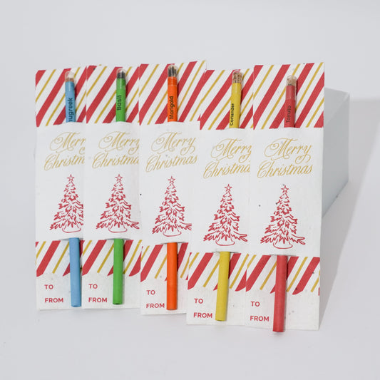 Christmas Plantable Seed Pencils – Set of 5