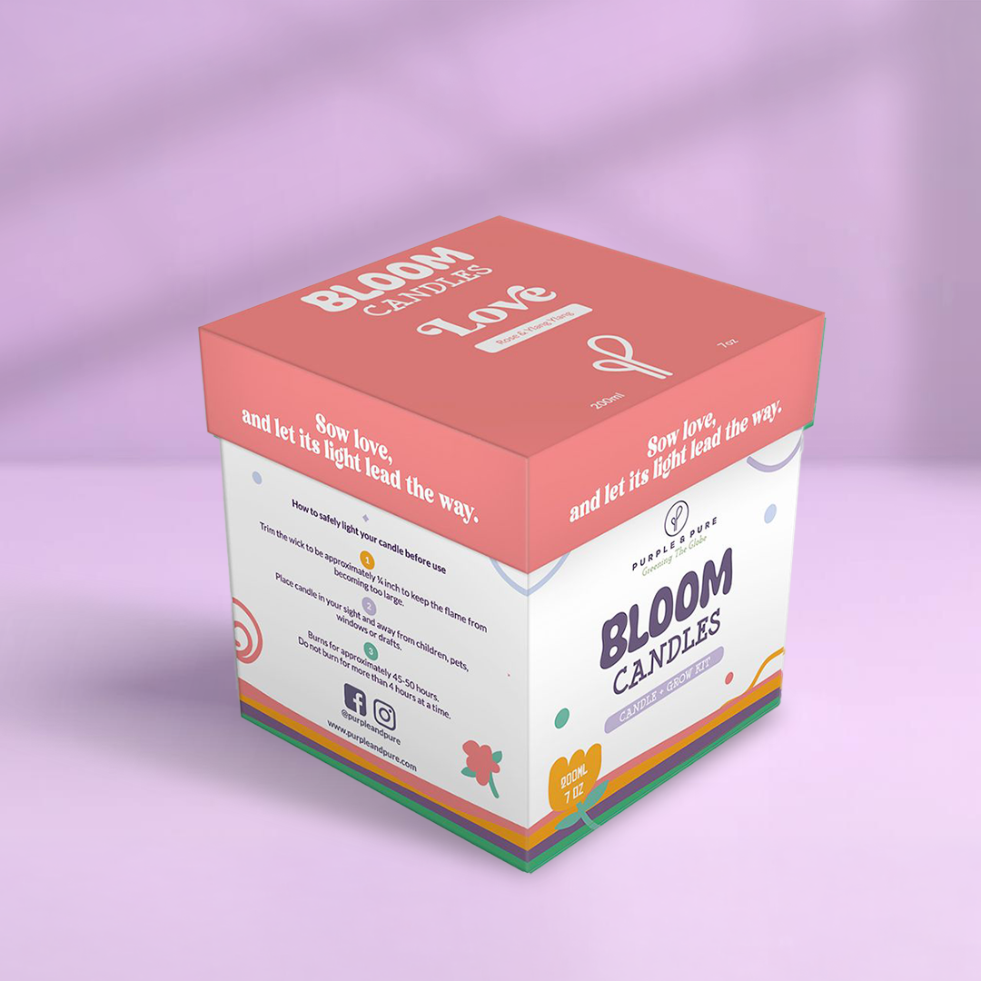 Bloom Candle - Love packaging Box