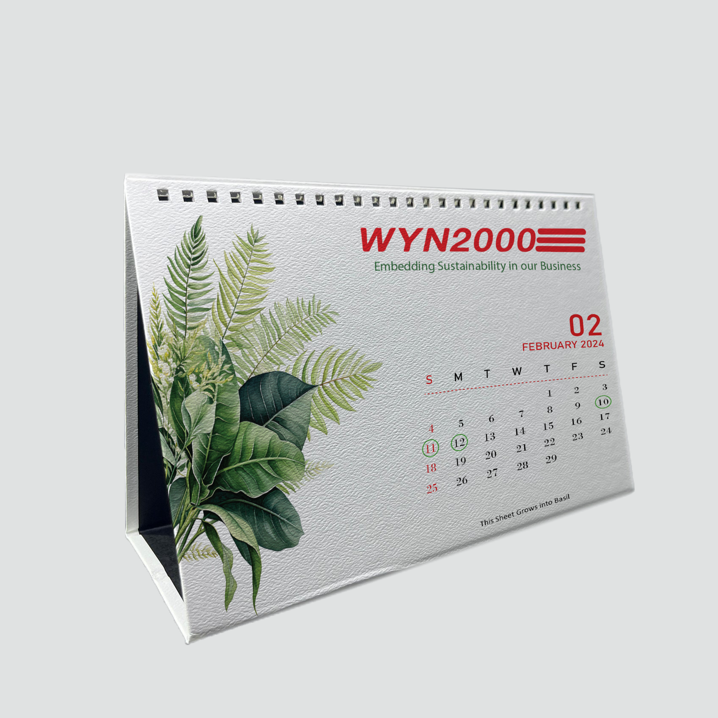 Metal Wire Stand Calendar