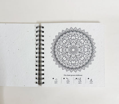 Plantable Mandala Colouring Book