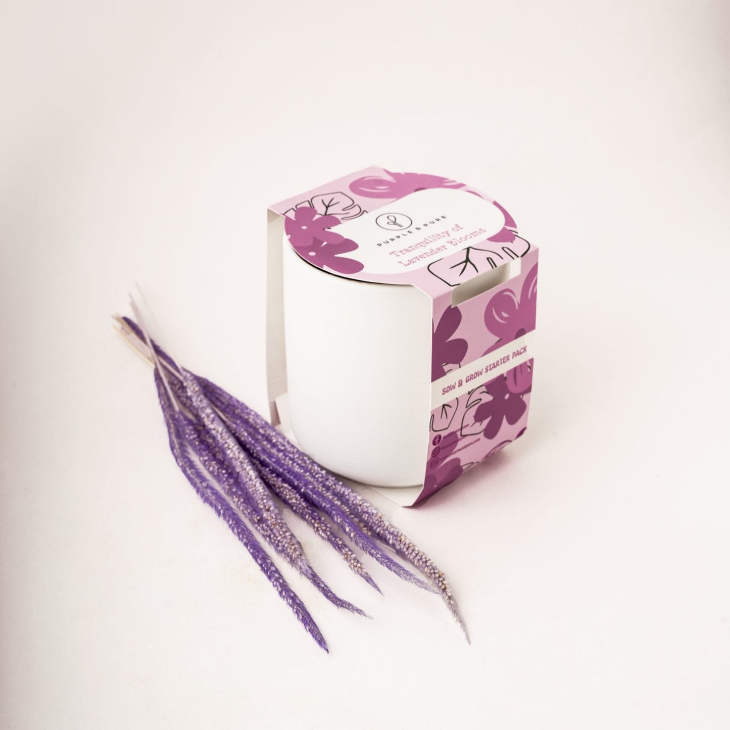 Lavender Grow Kit with Lavender Leaves