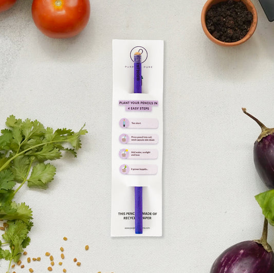 Plantable Seed Pencils - Brinjal