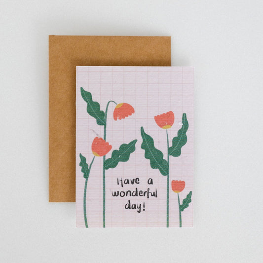 Plantable Greeting card