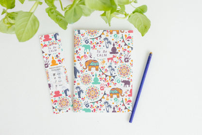 plantable seed notebook with plantable bookmark and pencil, plantable corporate gifts