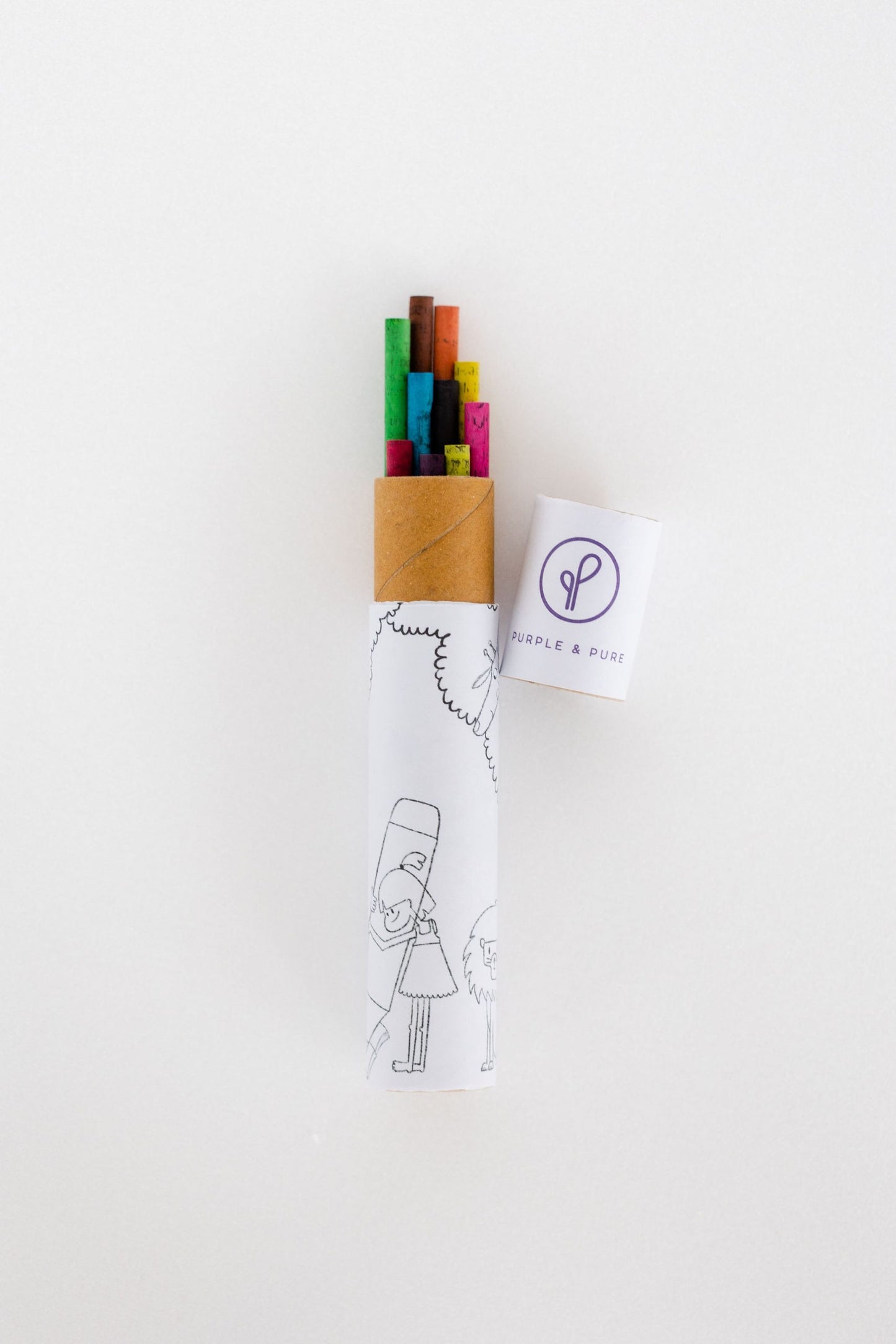 recycled paper coloured pencils of colour & plant eco-friendly colouring gift set plantable gifts