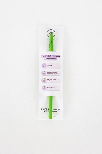 one of plantable ecogrow seed pencils basil in purple & pure, perfect pantable gifts ideas