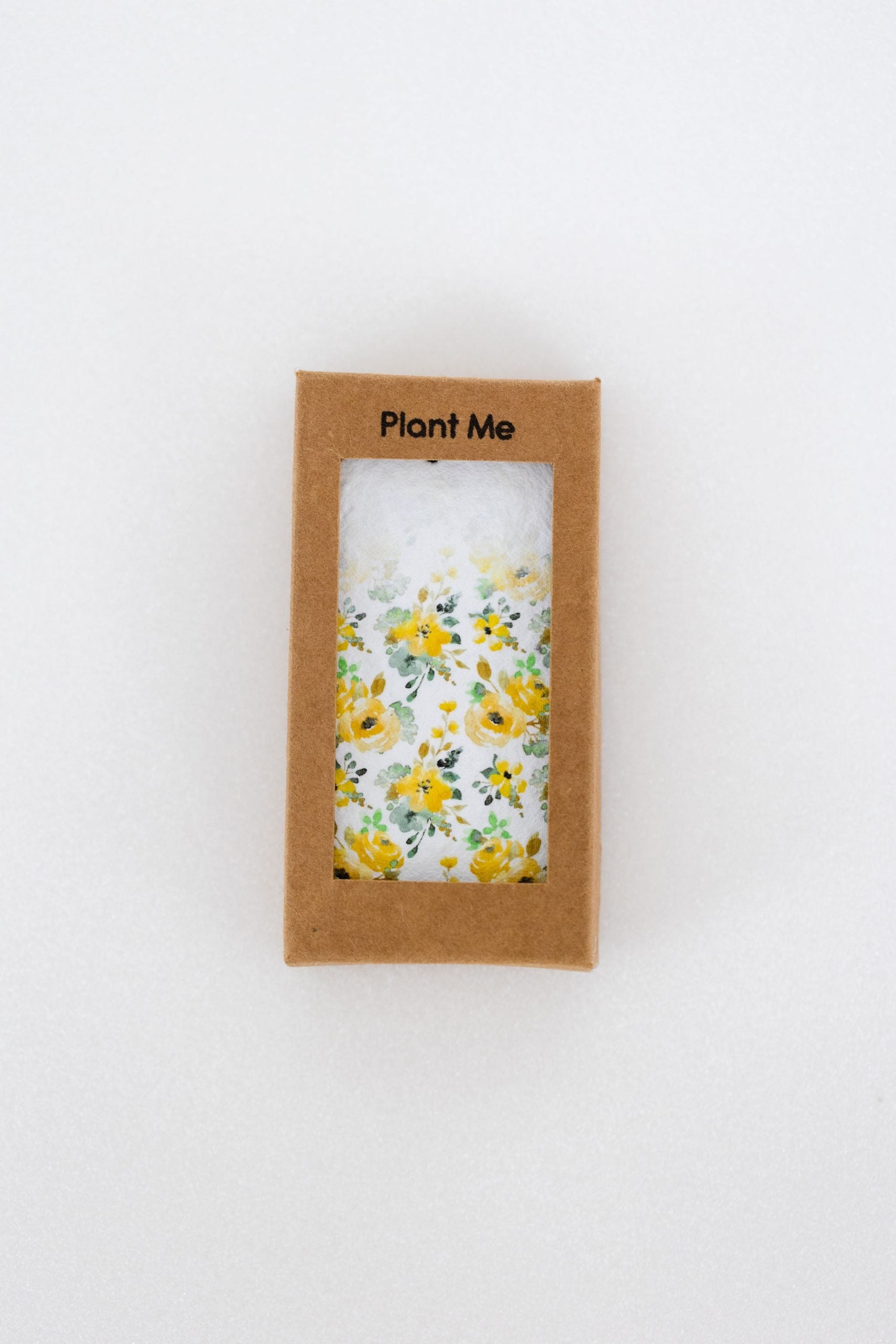 plantable greeting card with fresh yellow design, a plantable corporate gifts