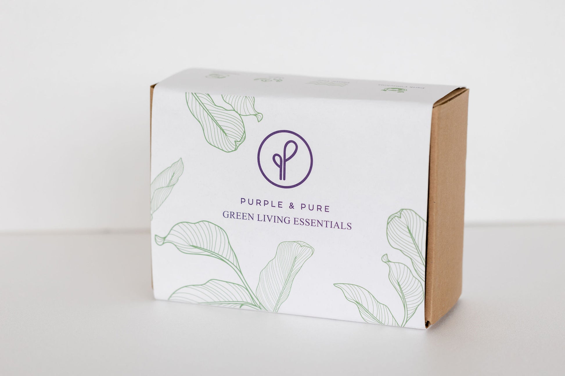 a box of green living essentials for plantable corporate gifts