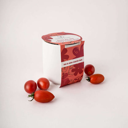 Sow & Grow Starter kit - Cherry Tomato with the cherry tomatos