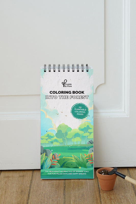 Into the Forest Plantable Coloring Book
