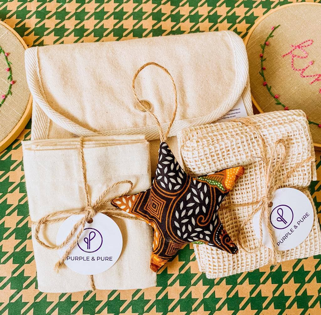 zero waste shopping essentials starter from purple & pure, perfect plantable gifts