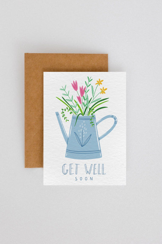 get well soon plantable greeting card, best plantable gifts for sick love ones