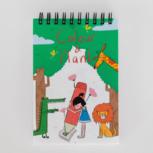 plantable colouring book for kids of colour & plant eco-friendly colouring gift set plantable gifts